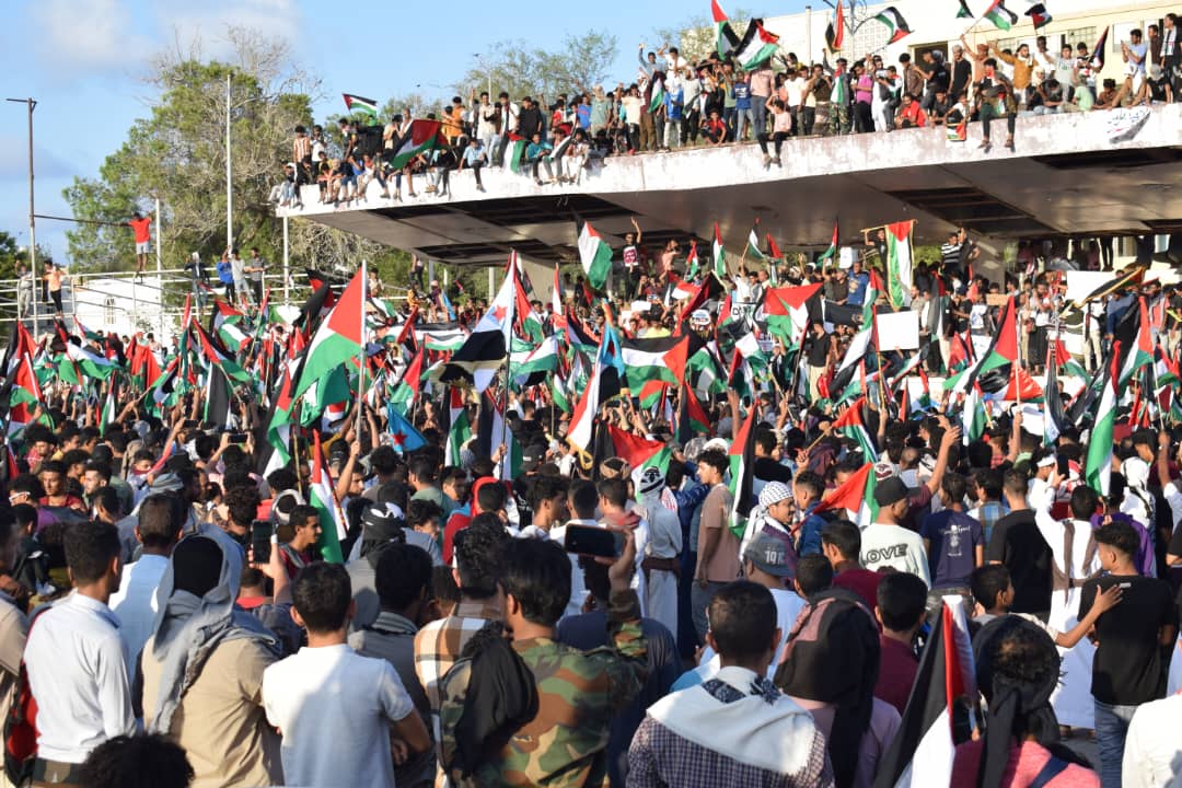 جمعة غضب في مدن اليمن تنديدا بجرائم إسرائيل وتضامنا مع الشعب الفلسطيني بغزة