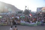 صور تظهر حشود بحضرموت تضامنا مع شعب فلسطين وتنديدا بجرائم الكياني الصهيوني