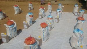 توزيع 2000 سلة غذائية في مديرية عين بمحافظة بشبوة