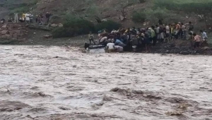 بسبب السيول.. وفاة إمرأة وثلاثة أطفال في الحبيلين بمحافظة لحج