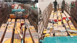 لحج.. ضبط رافعات مخصصة لإنزال حاويات السفن كانت في طريقها إلى الحديدة