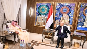 العليمي يناقش مع السفير السعودي الدعم المالي والإصلاحات الاقتصادية