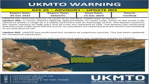 قوارب تطلق نار على سفينة قرب باب المندب وطاقمها يؤكد نجاتها