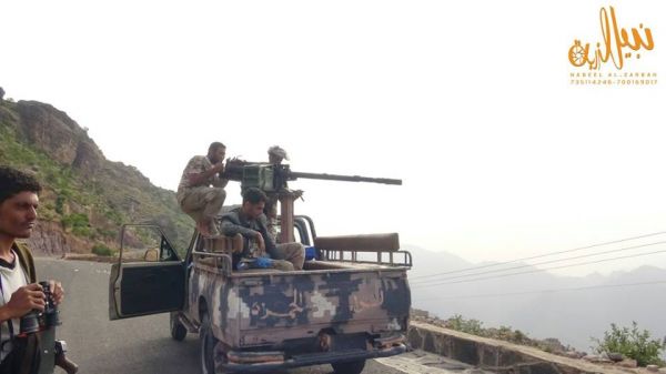 استمرار المعارك العنيفة بجبهة الصلو شرق تعز