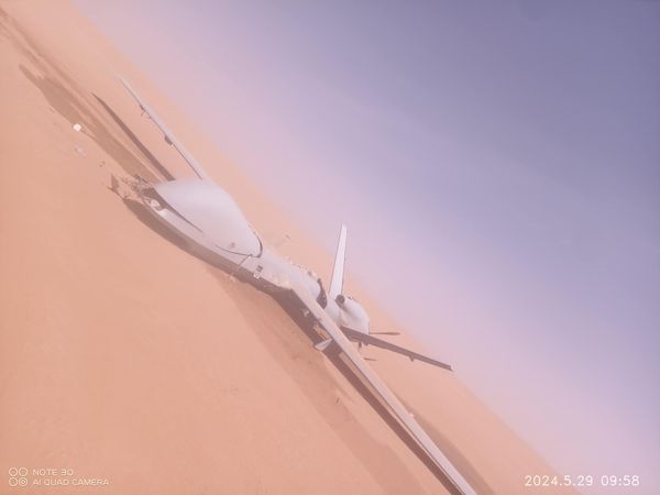 الواحدة والعشرون.. جماعة الحوثي تعلن إسقاط طائرة درون أمريكية فوق صنعاء