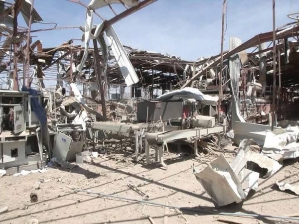 الحوثيون يعلنون ارتفاع ضحايا قصف مصنع بصنعاء إلى 36 قتيلا وجريحاً