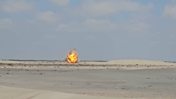 أبين.. إتلاف 4 آلاف مادة غير منفجرة من مخلفات الحرب