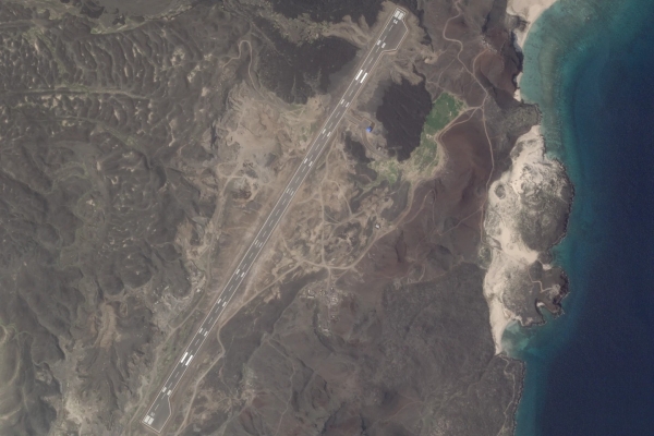 A mysterious airstrip built on a Yemeni island comes as Houthi rebels are increasingly squeezed