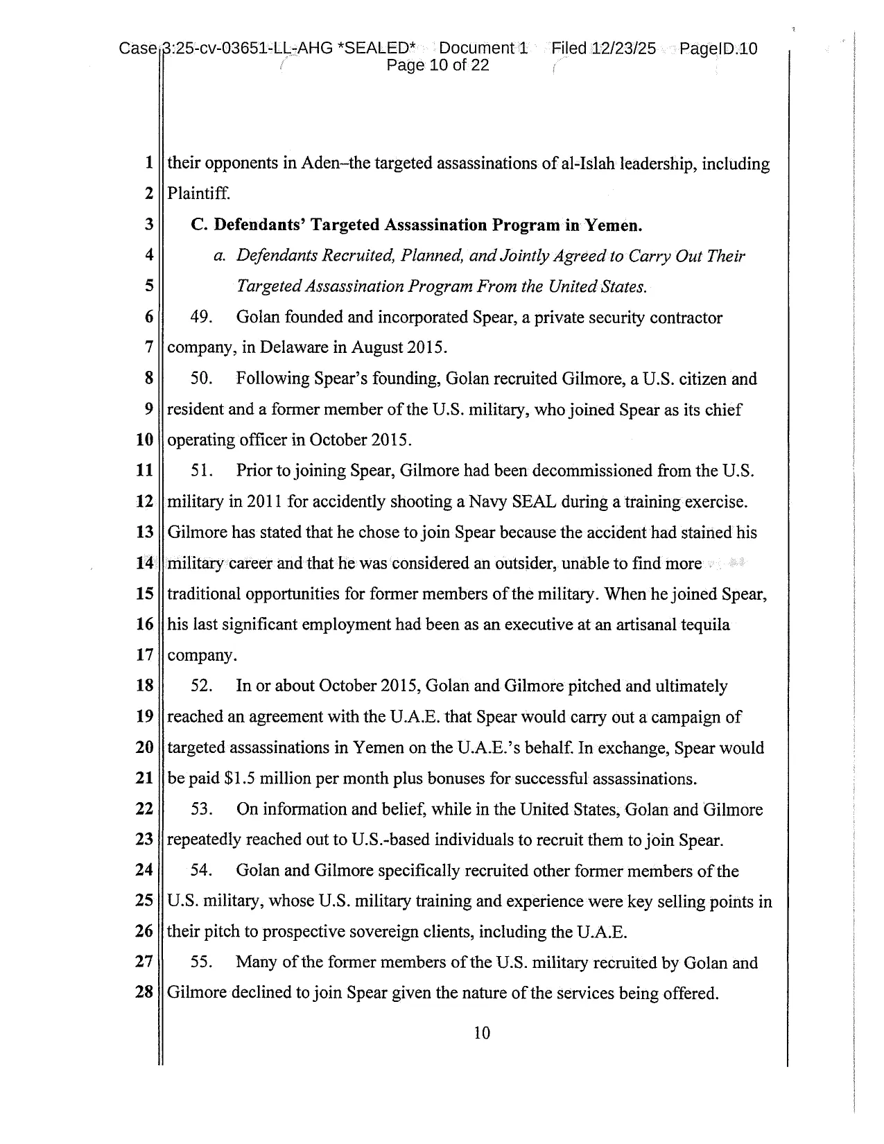 الموقع بوست يحصل على وثائق الدعوى القضائية المرفوعة ضد الإمارات في أمريكا ومرتزقتها في اليمن