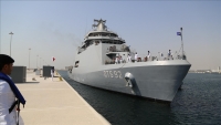 سفينة تدريب عسكرية صنعت في تركيا تصل إلى قطر