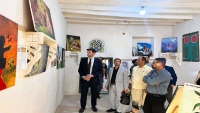 تعز.. وفد أوروبي يزور معرض "ذاكرة الحرب والحصار"